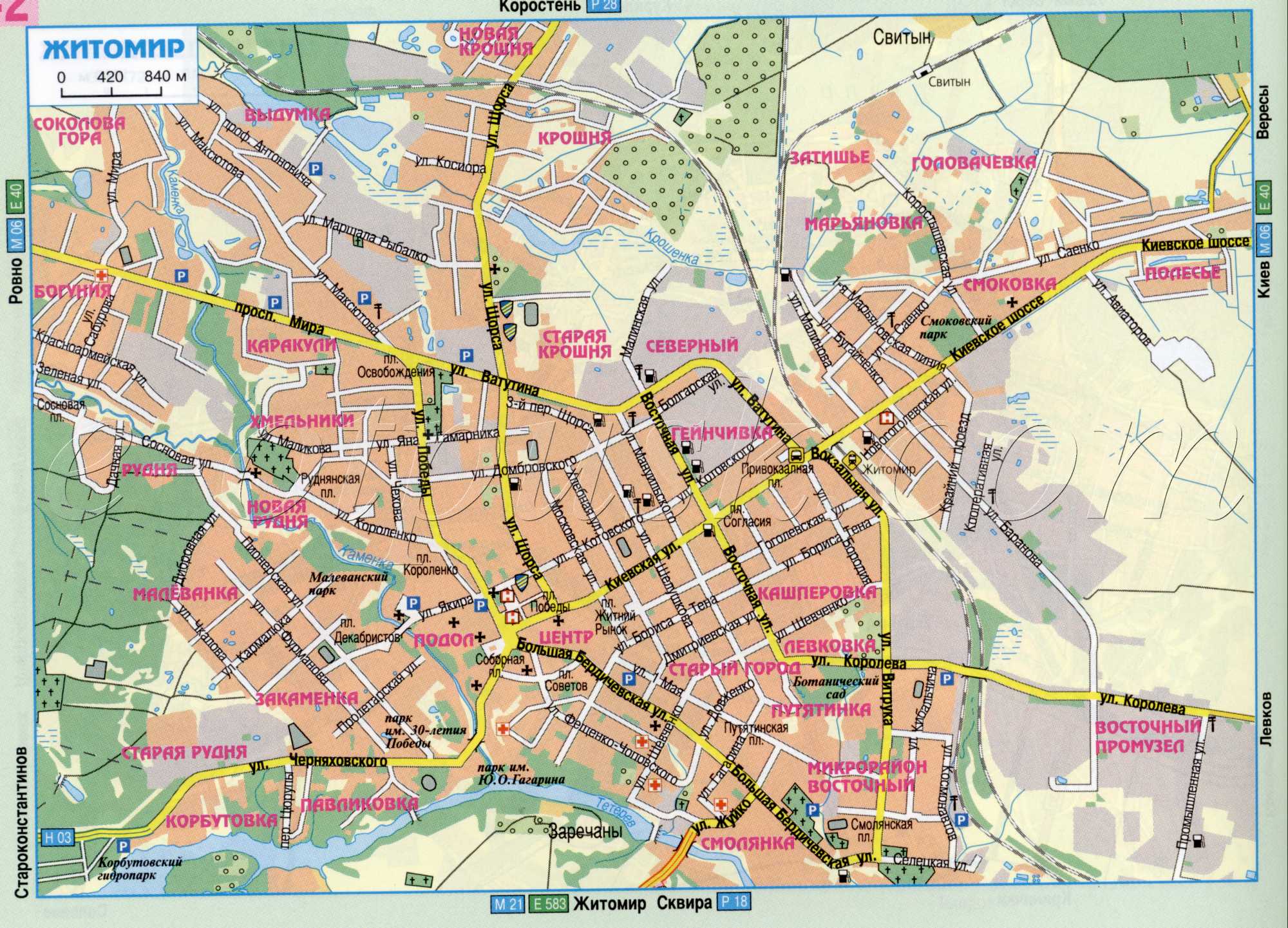 Карта Могилева Фото